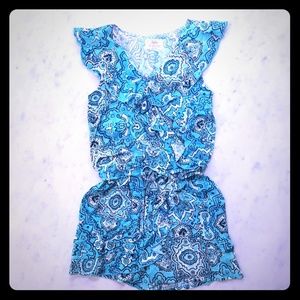 Justice girl's one piece romper